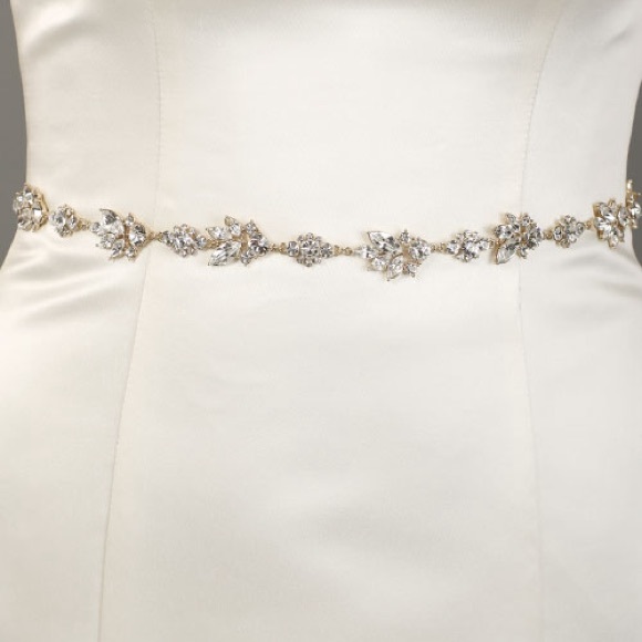 NEVER USED/OPENED: Bel Aire Bridal belt - Style BT072 in silver - Picture 1 of 3